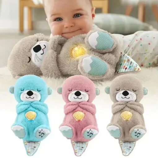 Mykro™ 2024 New Soothe 'n Snuggle Otter Portable Plush Breathing Sound Companion - Image 4