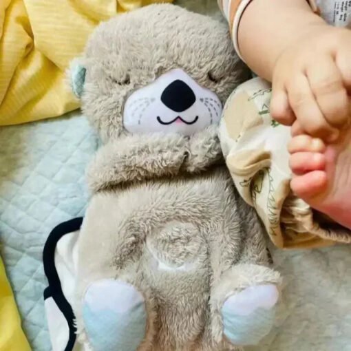 Mykro™ 2024 New Soothe 'n Snuggle Otter Portable Plush Breathing Sound Companion - Image 6