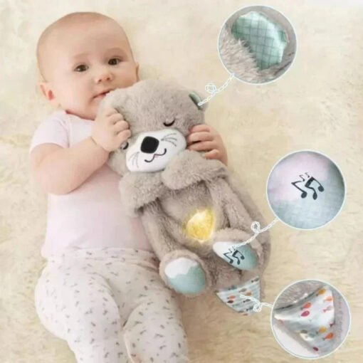 Mykro™ 2024 New Soothe 'n Snuggle Otter Portable Plush Breathing Sound Companion - Image 12
