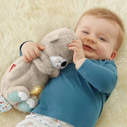 Mykro™ 2024 New Soothe 'n Snuggle Otter Portable Plush Breathing Sound Companion - Image 5