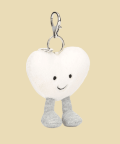 Amuseables Cream Heart Bag Charm