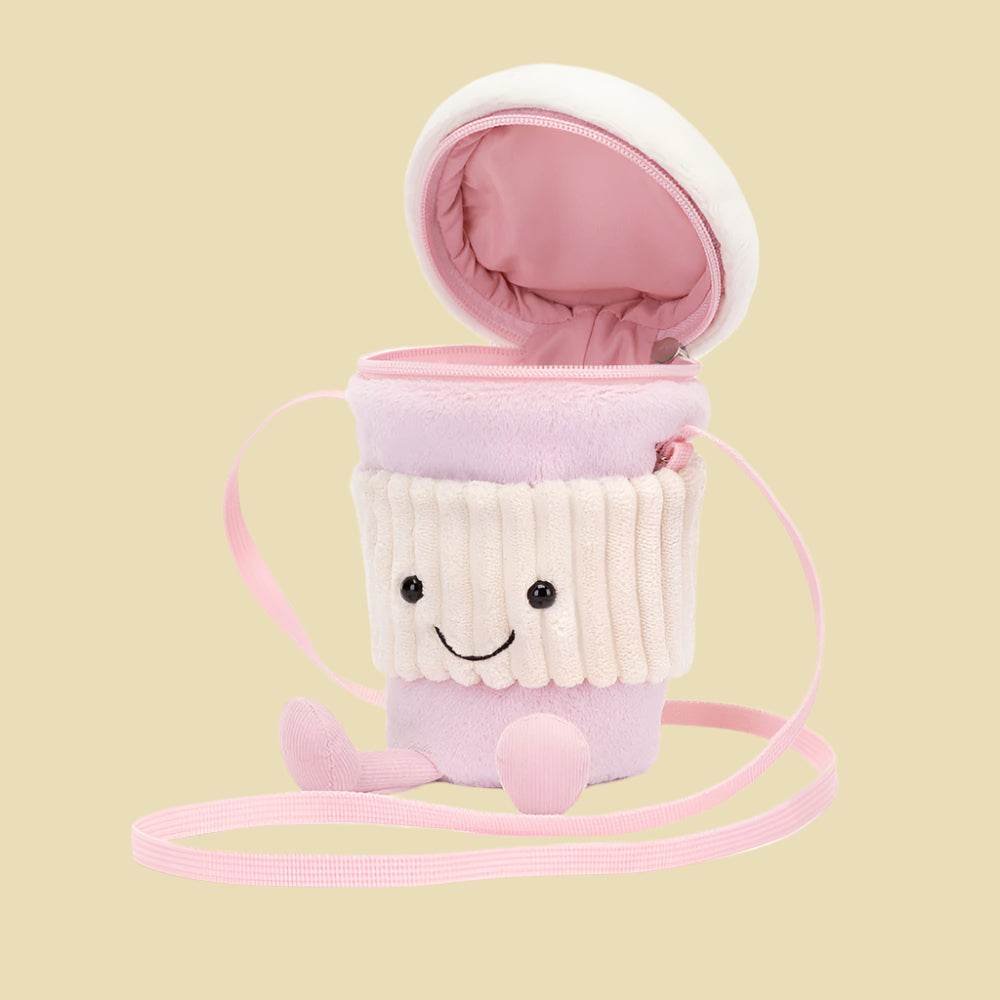 Amuseables Coffee-To-Go Pink Bag