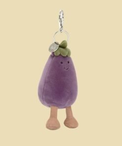Vivacious Vegetable Aubergine Bag Charm