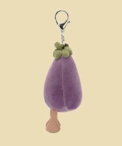 Vivacious Vegetable Aubergine Bag Charm