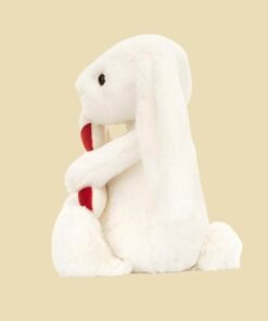 Bashful Bunny with Candy Cane