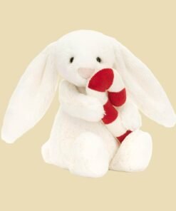 Bashful Bunny with Candy Cane