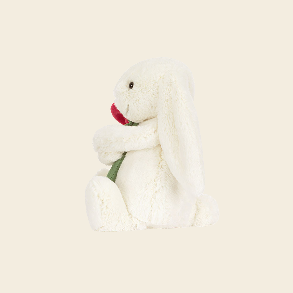 Cream Bunny with Rose - Image 2