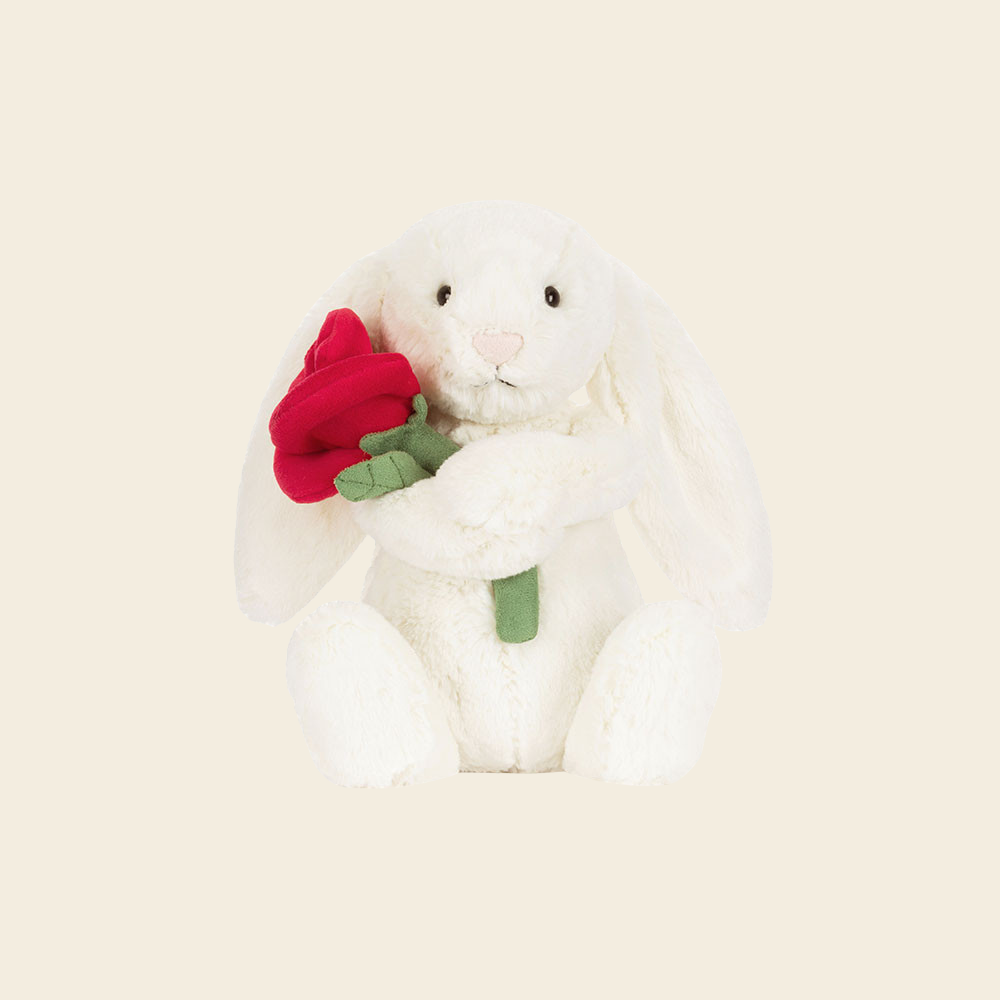 Cream Bunny with Rose - Image 3